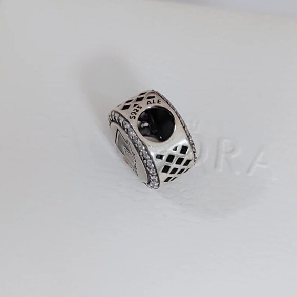 Pandora Teacher Textbook and Chalkboard Exclusive Bead Charm S925 Silver - Picture 4 of 5